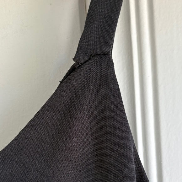 3/$15! Heartloom Black Wide Leg Cropped Jumpsuit with Button Detail - Picture 6 of 8